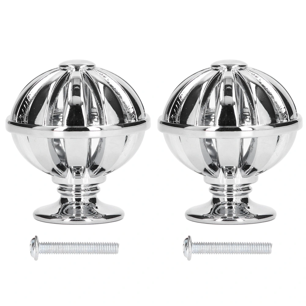 2Set Cabinet Knob Birdcage Hollow Closet Drawer Knob Zinc Alloy Wardrobe Knob for Home Decoration366 Birdcage Bright Chrome