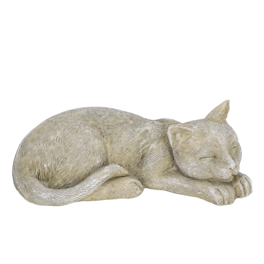 Imitation Stone Pet Memorial Tombstone Cat Dog Commemorative Resin Crafts Gravestone for Lawn Garden Outdoor YardCat Type A Moss