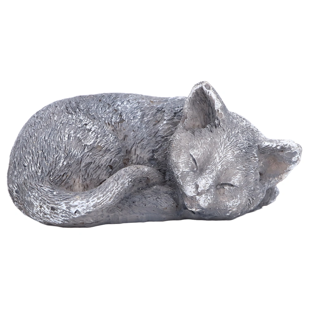 Pet Memorial Tombstone Weatherproof Resin Pet Memorial Garden Stone for Garden Outdoor YardOrnament Cat A Rock Color