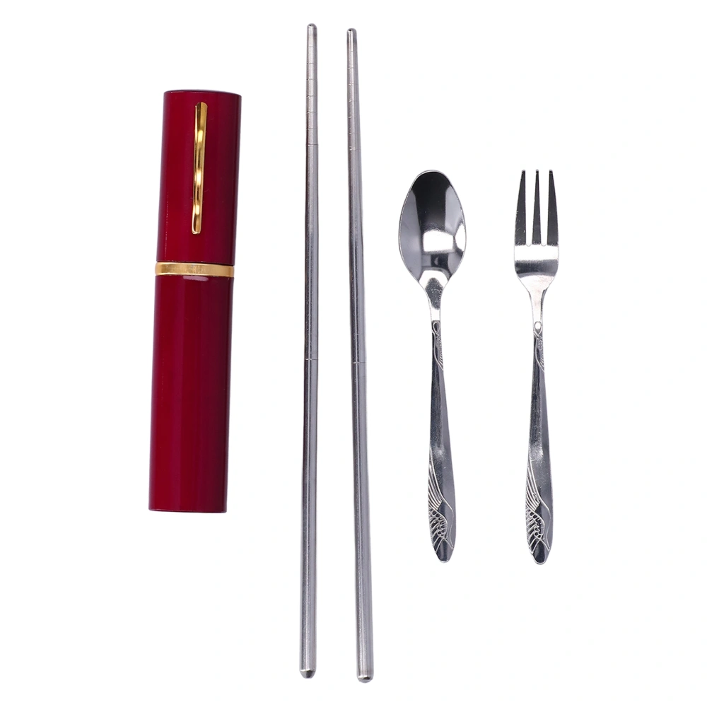 Cutlery Set Small Portable Beautiful Practical Exquisite Packaging Reusable Flatware Silverware for Travelling Outdoor