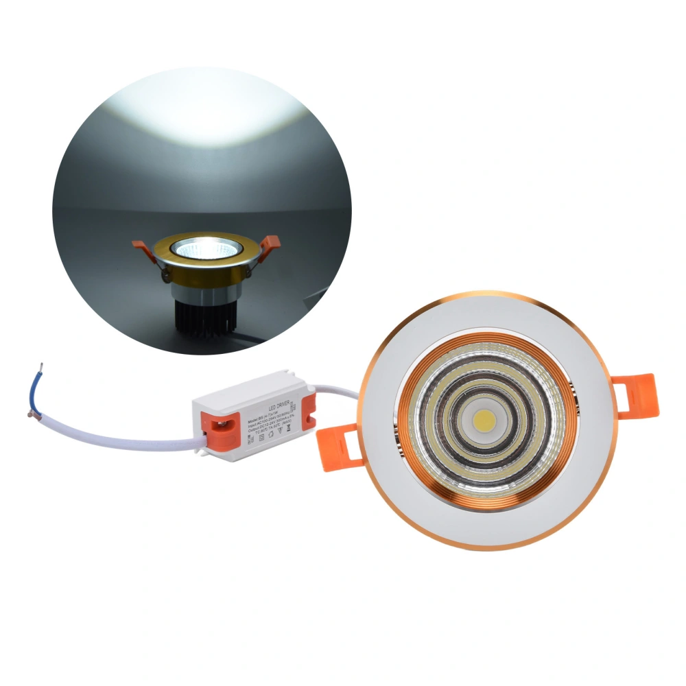 Downlight Adjustable Angle Energy Saving LED Recessed Aluminum Material Embedded Downlight 100‑264V