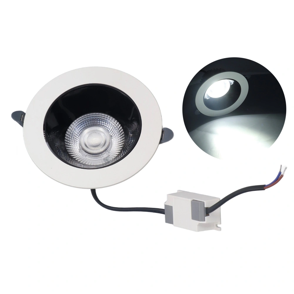 5.5in 12W LED Downlight 220V Embedded Downlight Bedroom Decorative Ceiling Light for Household