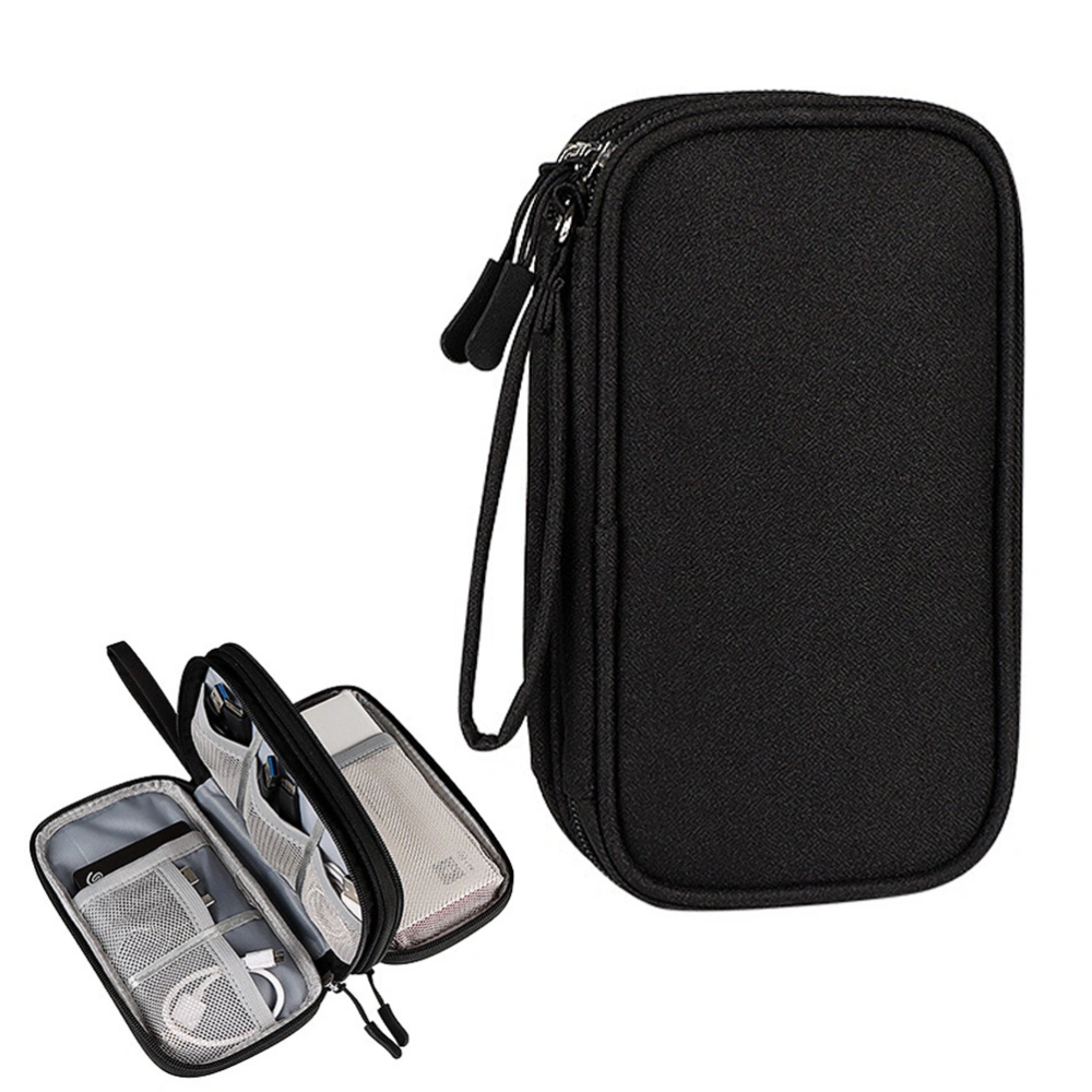 Portable Travel Cable Organizer Bag Waterproof Electronic Organizer Large Capacity Electronic Accessories Storage Bag for Storing Mobile Power Data Cables and Earphones