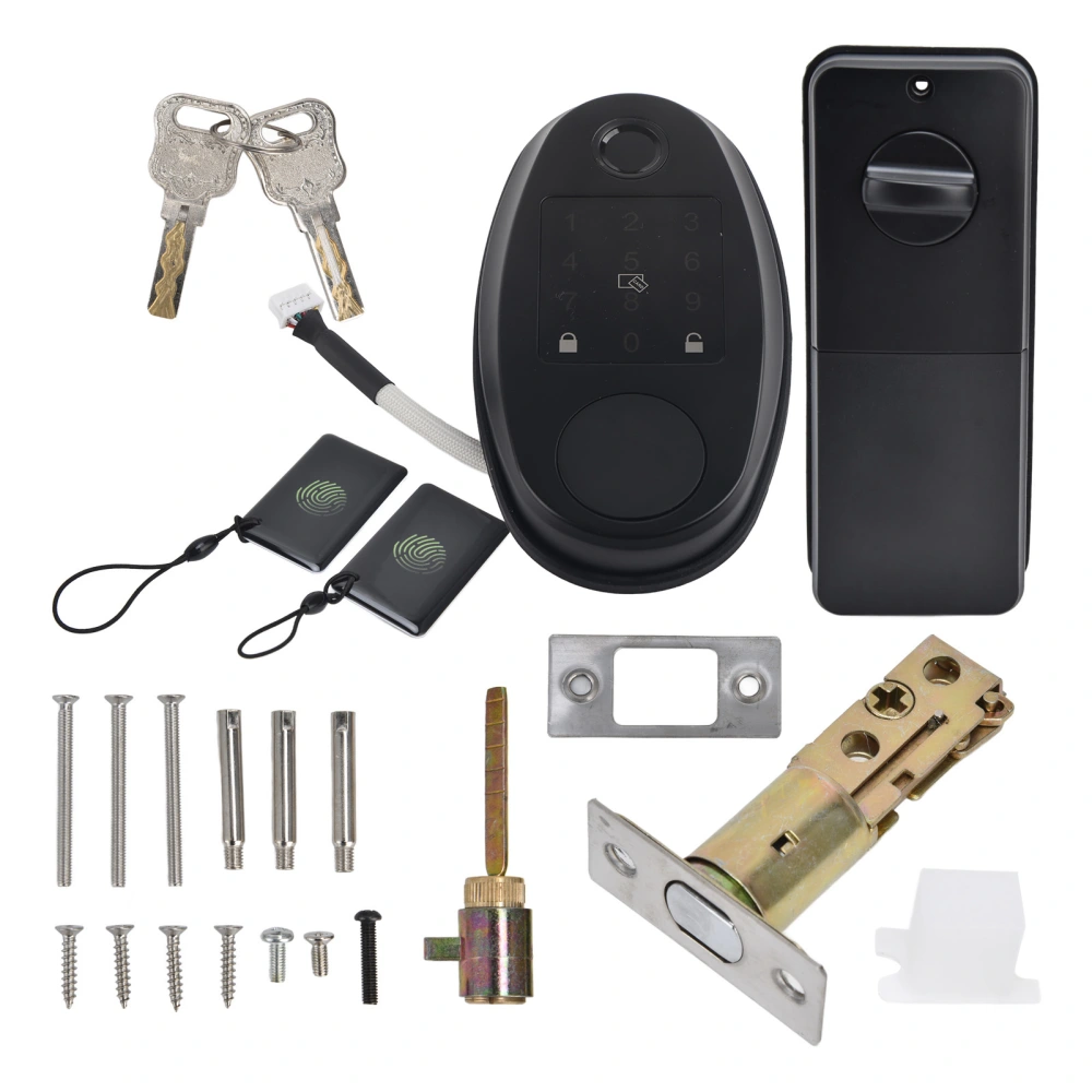 Intelligent Entry Door Lock Set Support Password Fingerprint Bluetooth APP IC Card Key Unlocking for Home Office