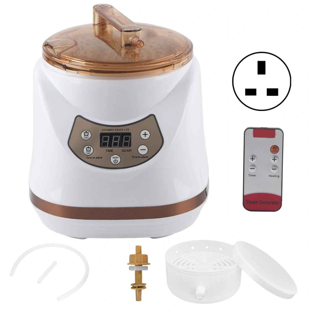 1000W 2L Sauna Steamer Pot Portable Multifunctional Spa Fumigation Machine for Body Detox Weight LossUK Plug 220V