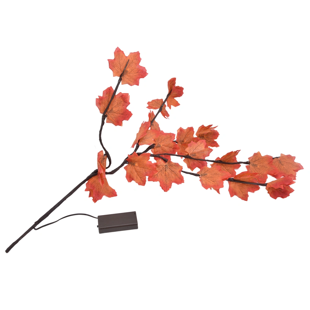 72cm 20 LED Simulation Maple Leaf Branch Lights Waterproof Battery Powered Willow Branch Light