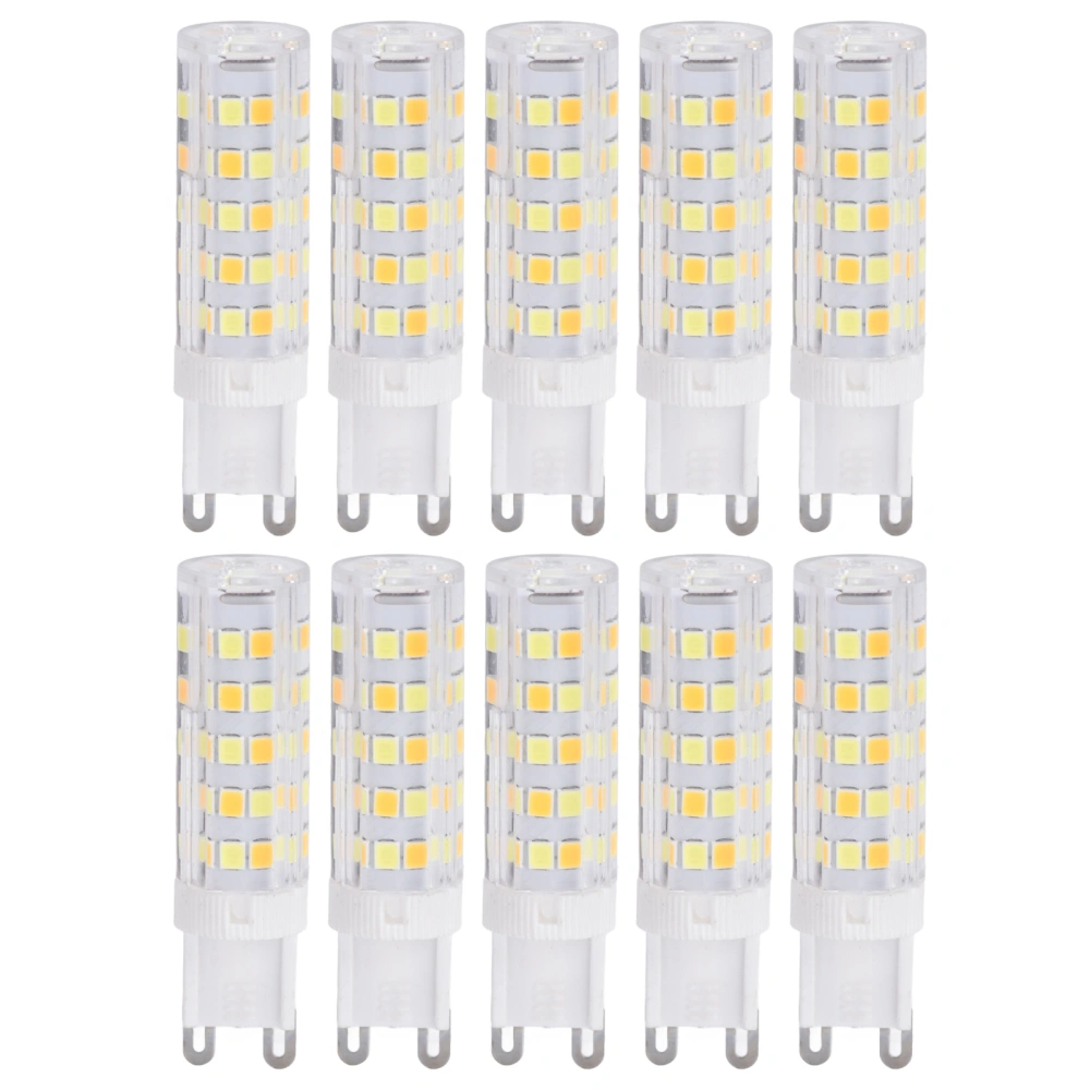 10PCS G9 220V LED Lamp Dimmable Ceramic LED Bulb Replace Halogen Lamp for ChandelierG9 7W 64LED