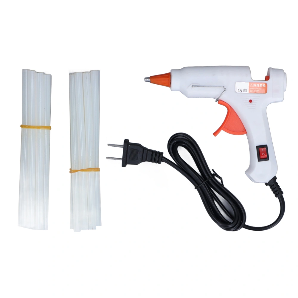 Hot Glue Gun Mini Stable Performance Heat Gun with Glue Sticks for Furniture Electrical Appliances Toys Shoes 110‑240V