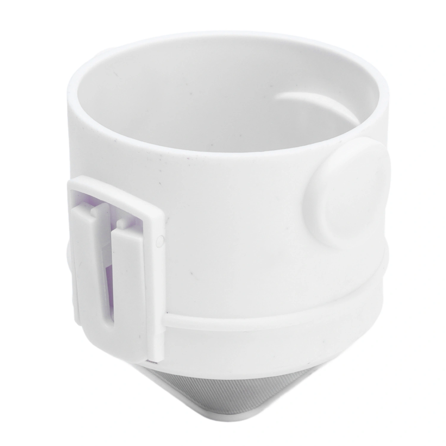 Home Foldable Portable Coffee Filter Stainless Steel Hand Coffee Filter Cup Ultra Fine Drip Tool White