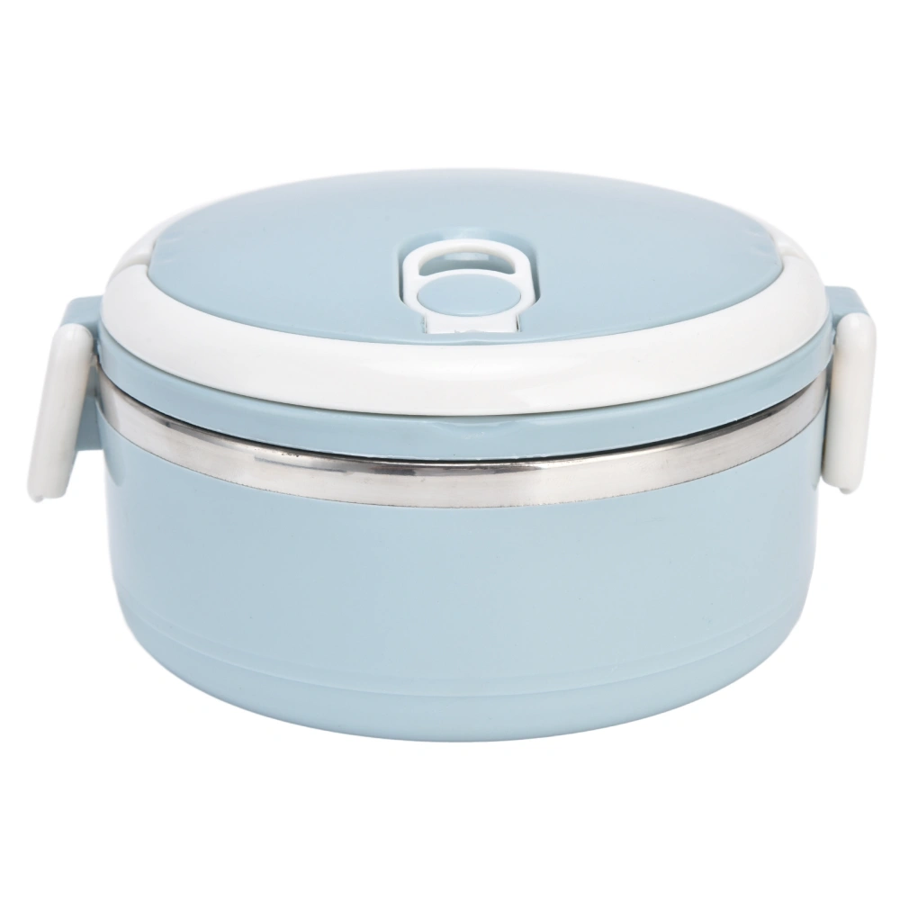 304 Stainless Steel Lunch Box Round Leakproof Thermal Insulation Bento Box for School Office