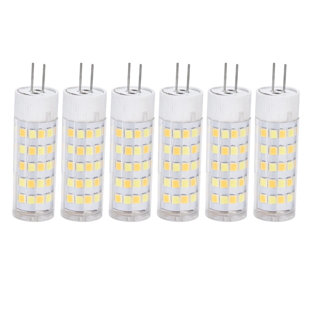 6PCS G4 Light Bulb 3 Light Color 220V Small Ceiling Lamp Bulb Wall Lamp Bulb for Home OfficeG4 7W 64LED