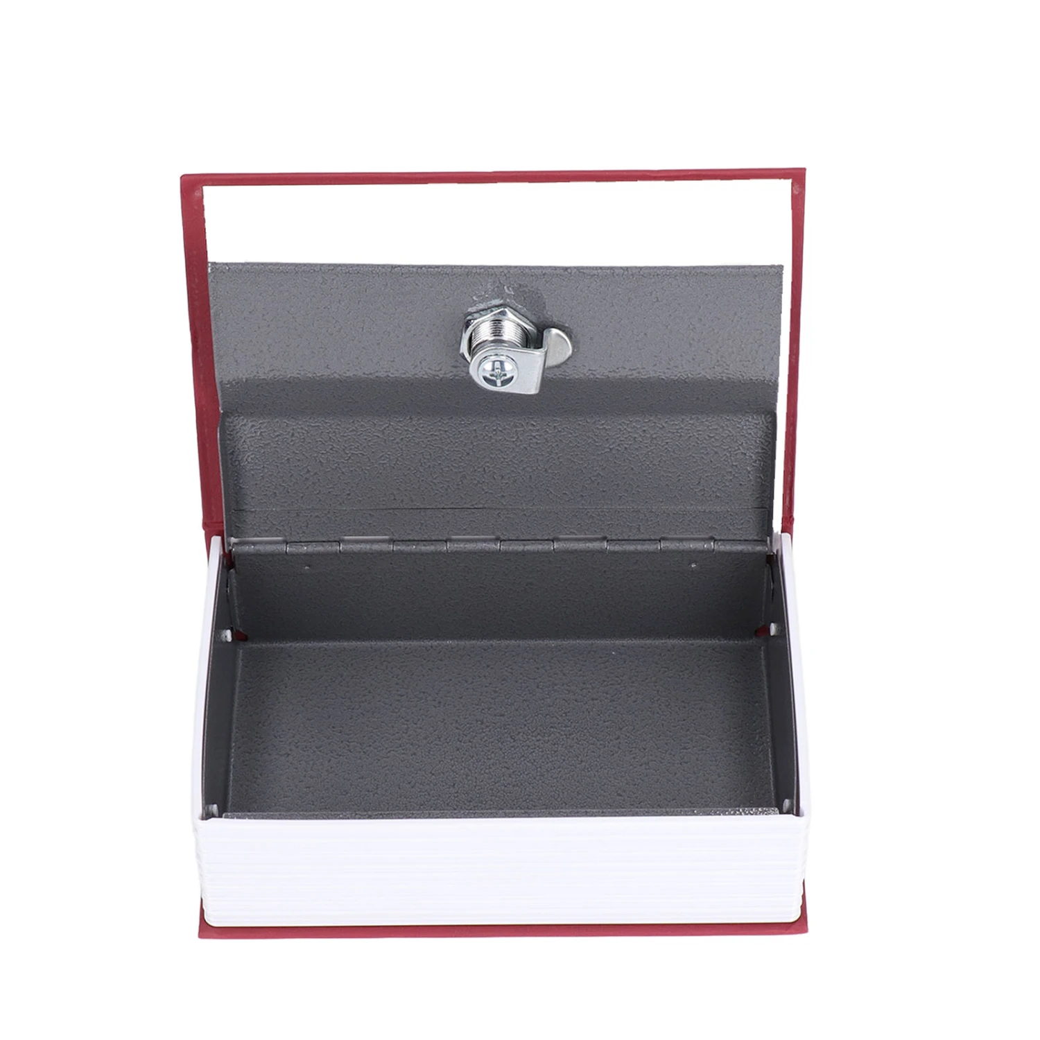 Safe Box Simulation Book Shape Decorative Storage Money Case for Bedroom Living Room OfficeRed