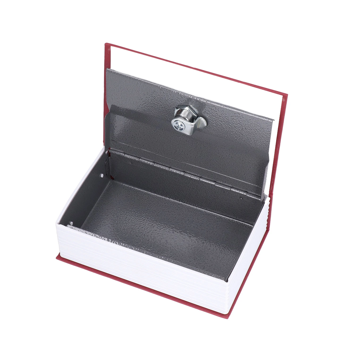 Safe Box Simulation Book Shape Decorative Storage Money Case for Bedroom Living Room OfficeRed