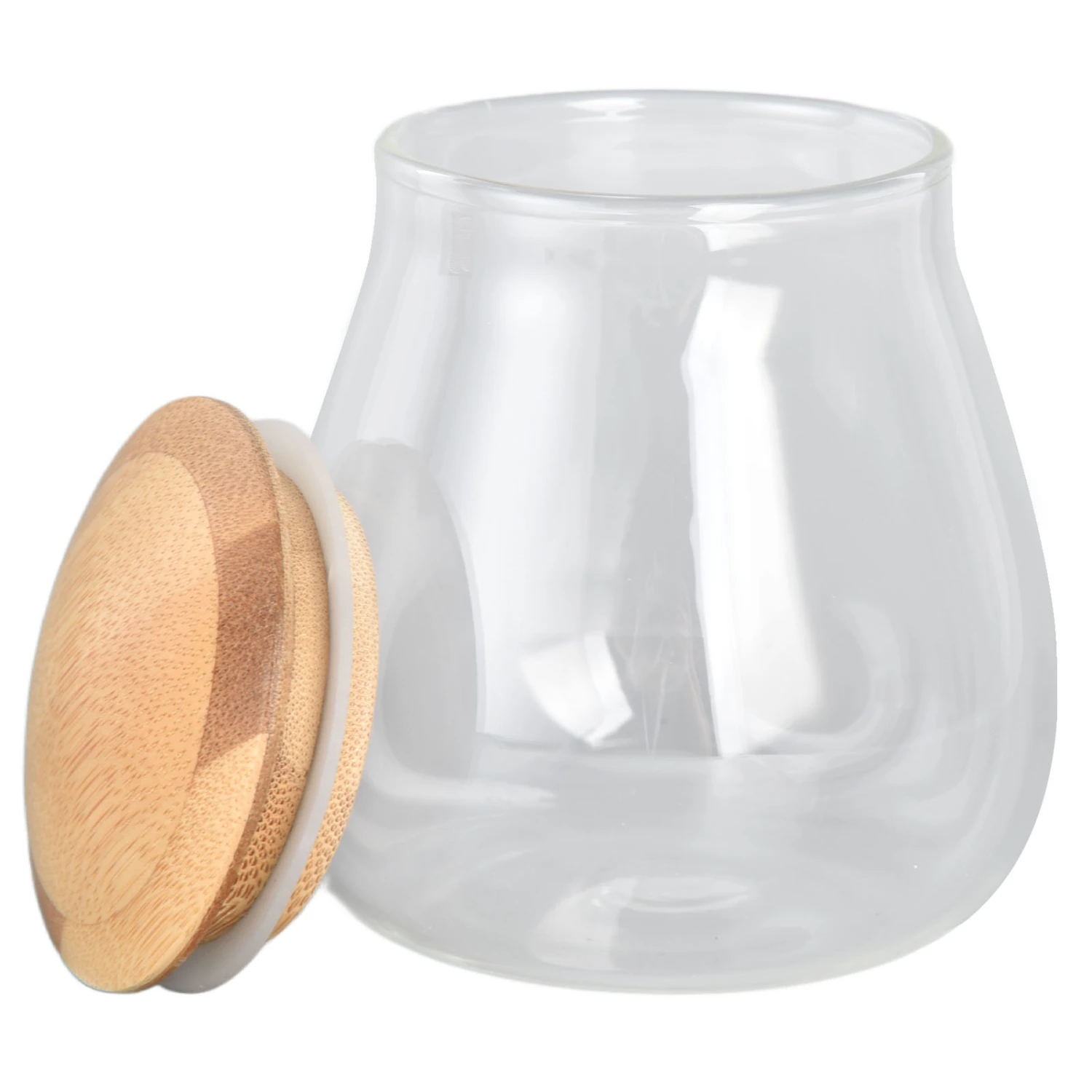Storage Jar Safe Reliable Transparent Glass Sealed Container with Lid for Tea Coffee Beans400ml