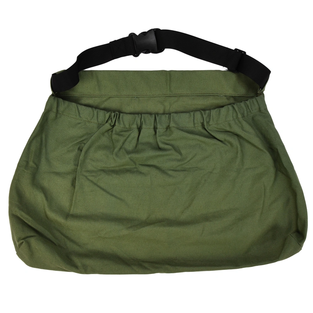 Orchard Picking Bag Waist Hanging Adjustable Oxford Cloth Harvesting Apron for Outdoor GardenMilitary Green