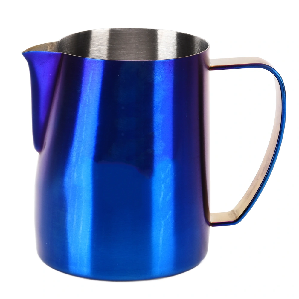 600ML Milk Frothing Cup Matte Dark Blue 304 Stainless Steel Cylinder Pitcher Cup