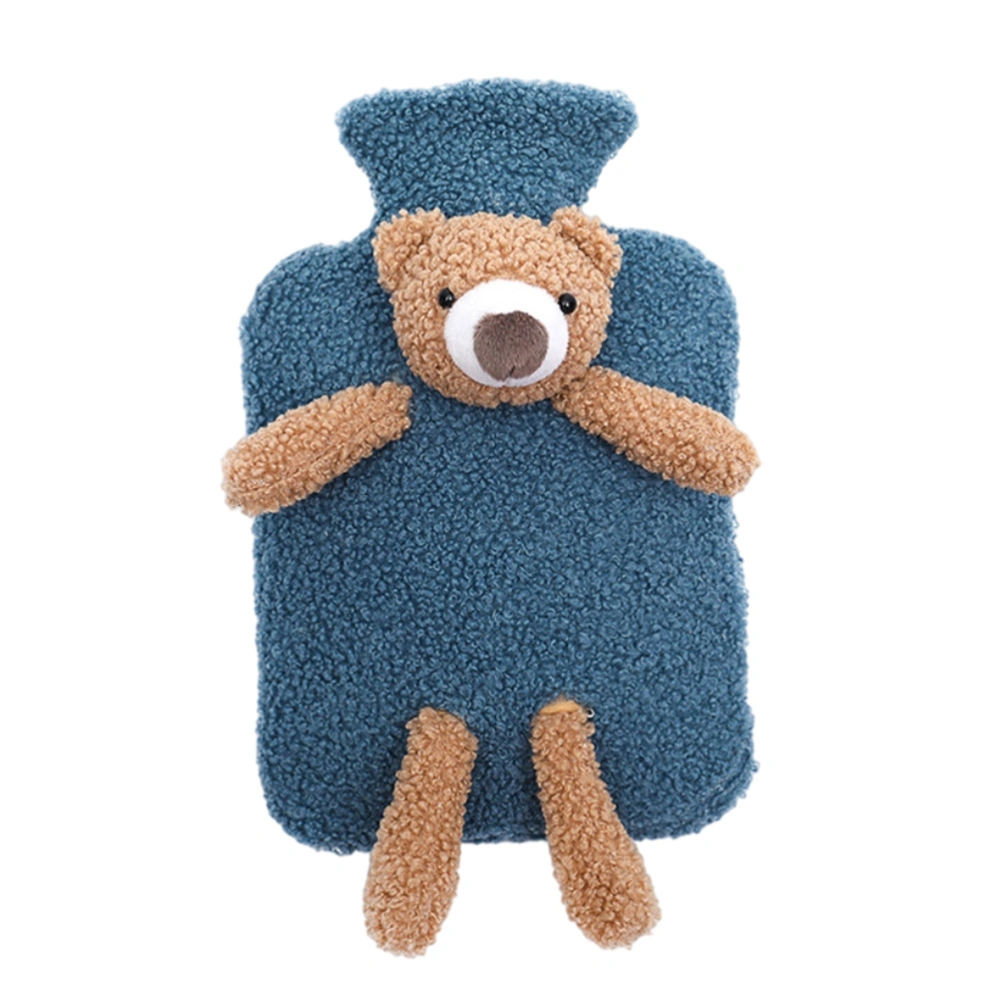 Hot Water Bottle with Soft Plush Cover Hot Water Bag Winter Warm Supplies for Muscles Head Shoulders Relief