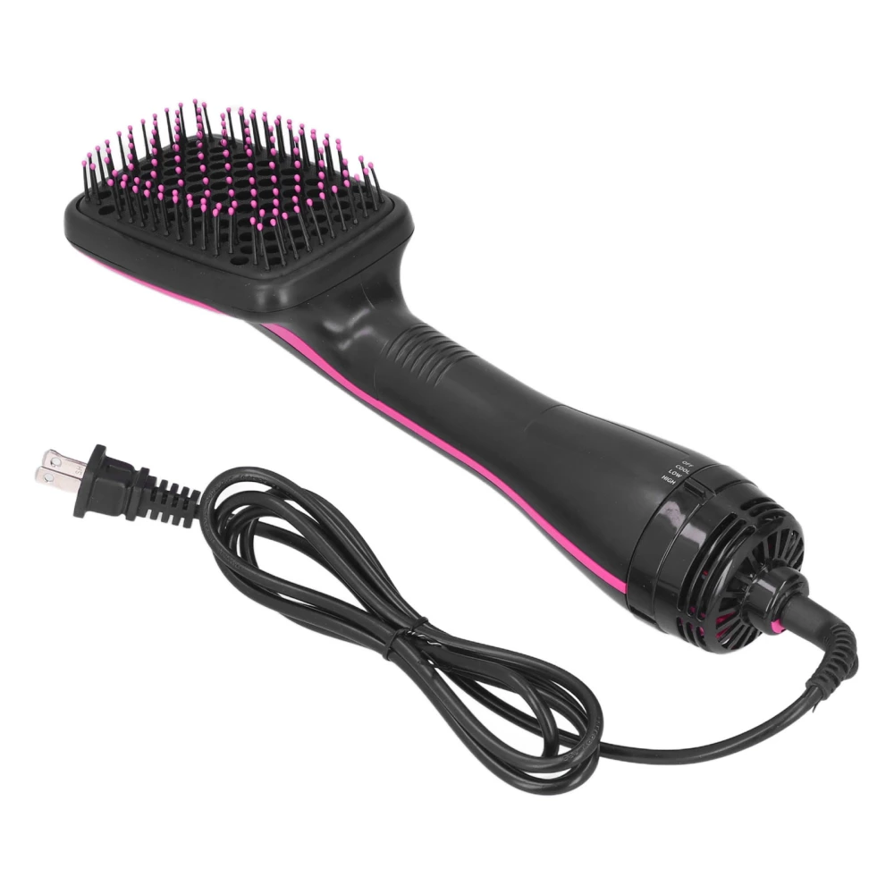 2 in 1 Hair Dryer Comb Brush Wet Dry Dual Use Electric Styling Hair Blower 3 Temperature Control US 110‑250V