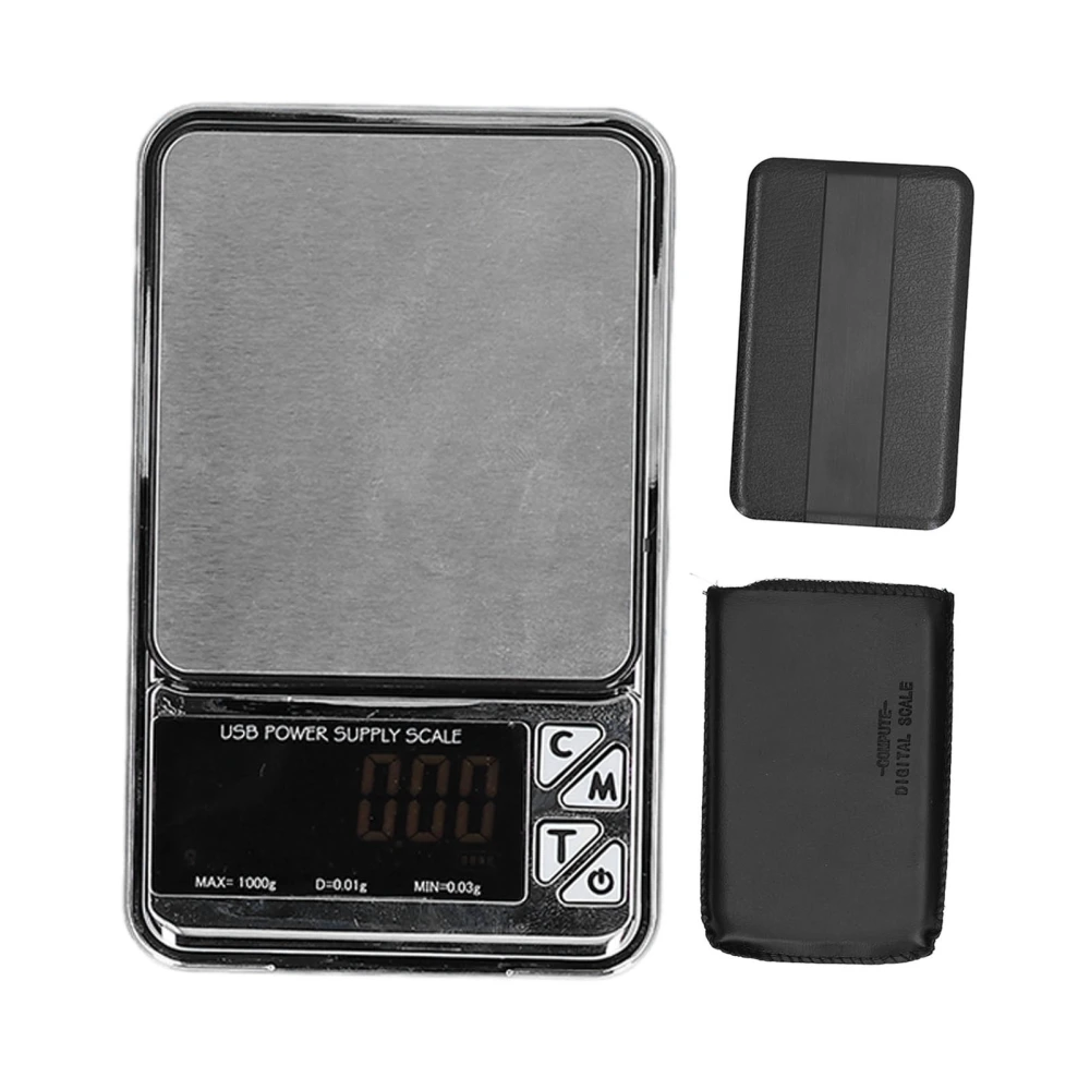 Electronic Scale LCD Display High Accuracy Lightweight Portable Stainless Steel Jewelry Scale