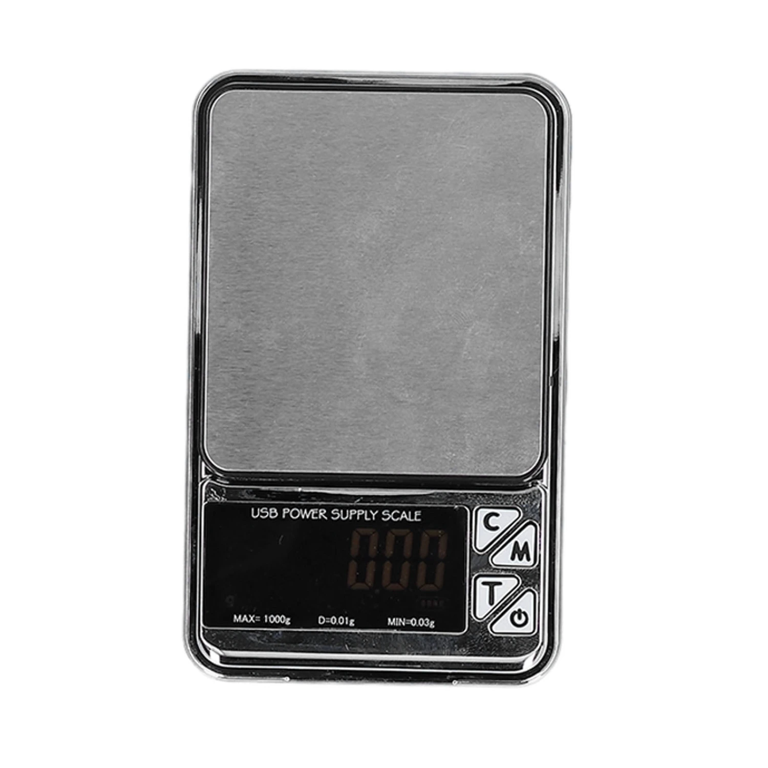 Electronic Scale LCD Display High Accuracy Lightweight Portable Stainless Steel Jewelry Scale