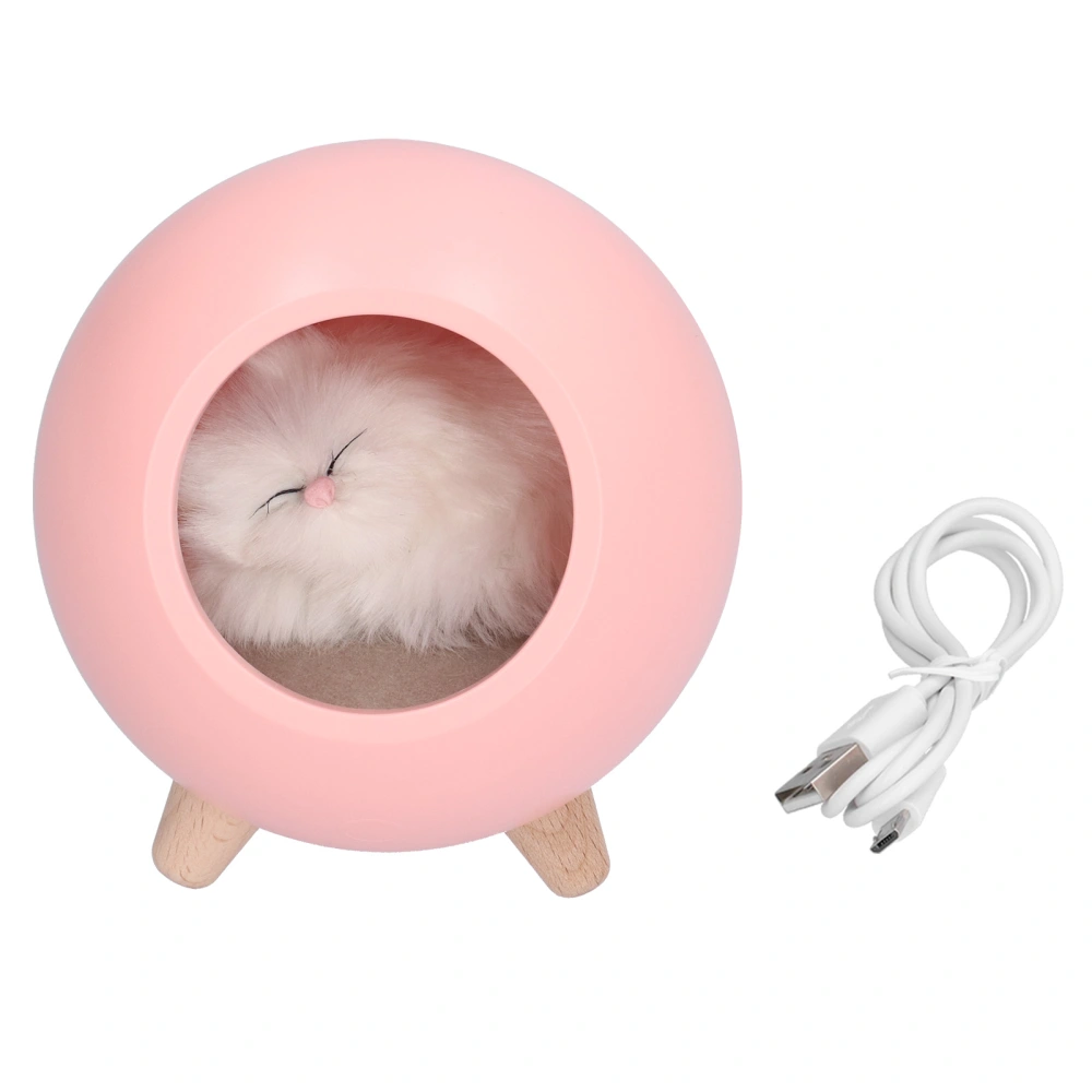 Cute Cat Touch Led Night Light with USB Cable Rechargeable Touch Dimming Cat House LED Night Light for Bedroom