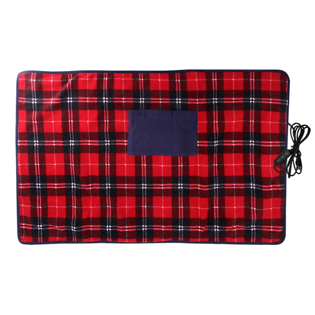 USB Electric Heated Blanket Car Office Warm Blanket Heater Winter Home Knee Pad Warmer Heating Carpet