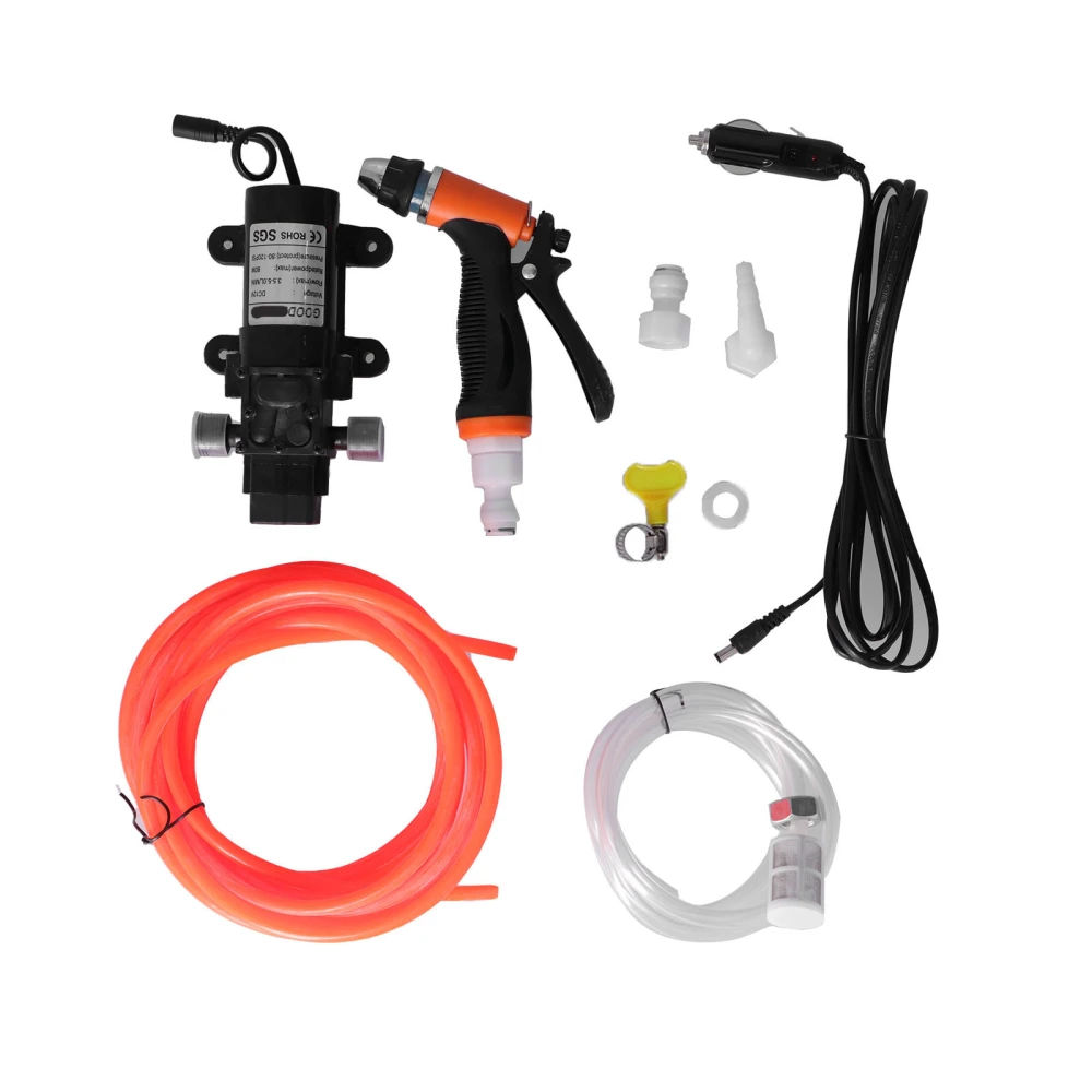 Car Pressure Washer Pump Portable High Pressure Car Washer Pump Cleaning Kit for Home Garden