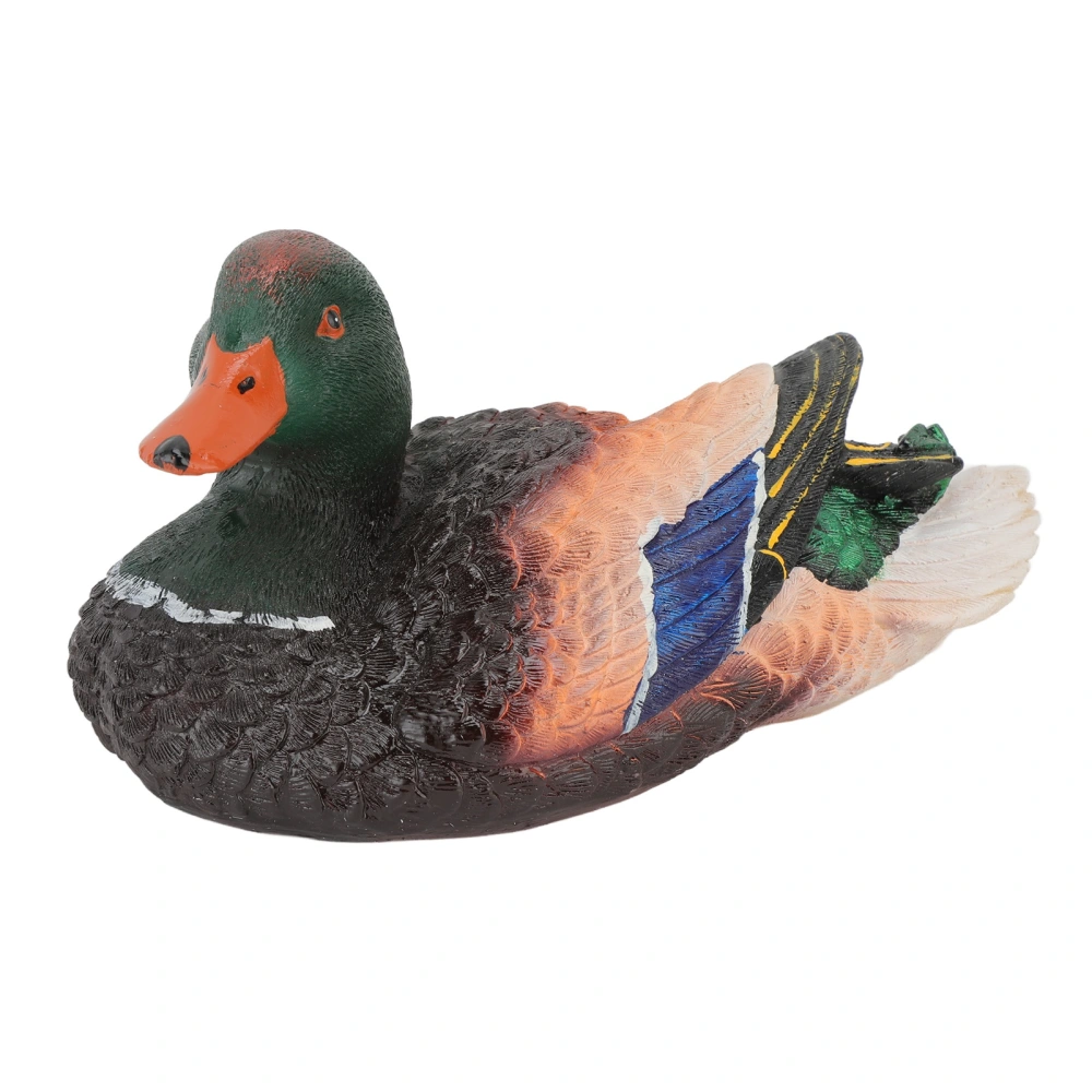 Simulation Water Floating Duck Sculpture Ornament Synthetic Resin Artware Fountain Pond Decoration