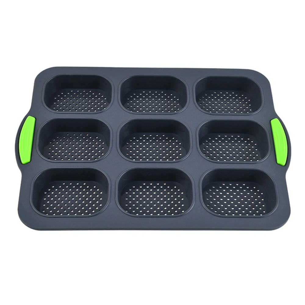 8 Grid Silicone Baguette Baking Tray Non Stick Perforated Pan Cake Baking Mould French Bread Molds Kitchen Baking Tools