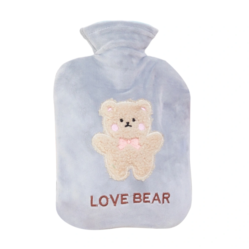 1250ml Hot Water Bottle with Soft Cover Explosion Proof Hot Water Bag for Neck Cramps Shoulders Relief Best Gift for Kids Women