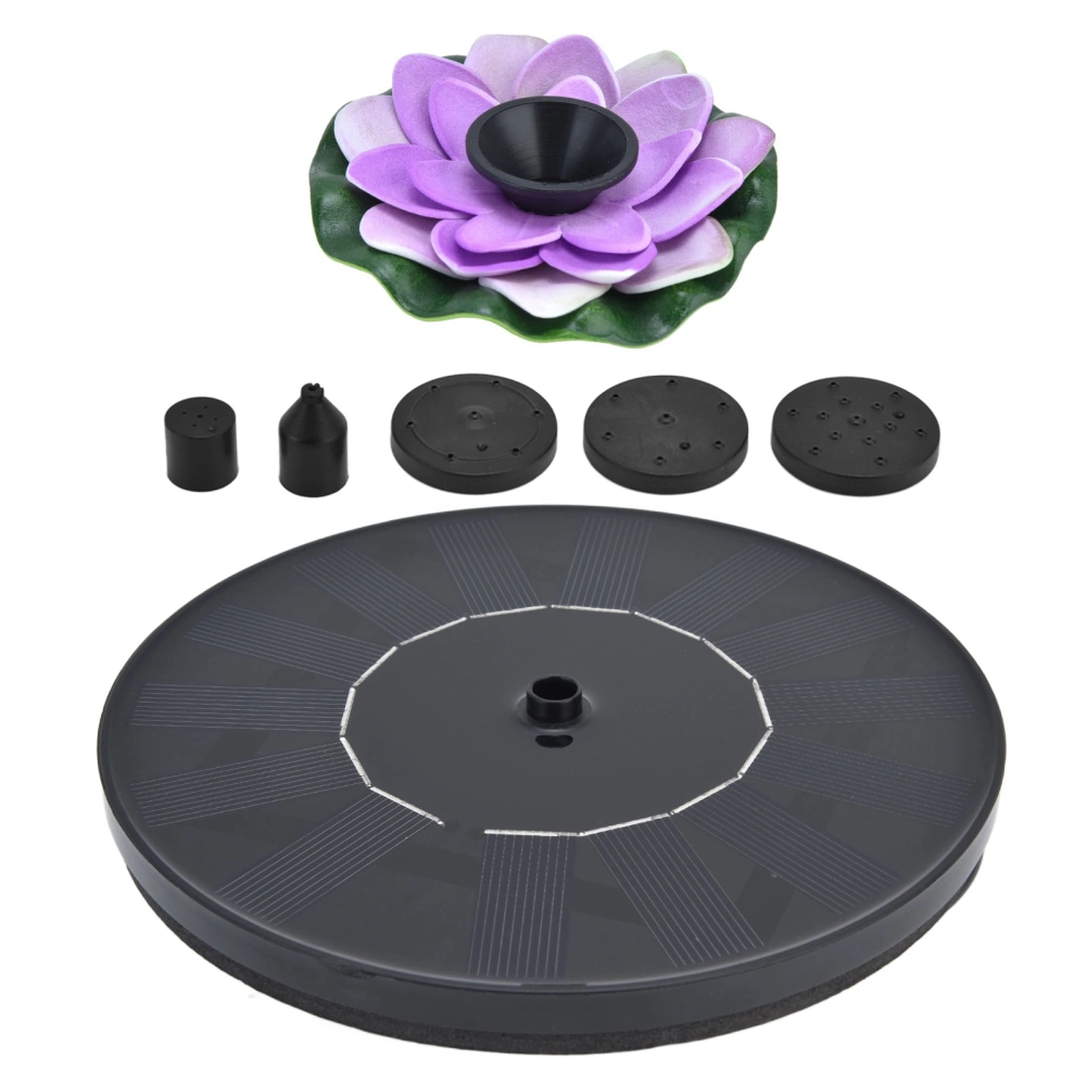 Lotus Solar Fountain Water Pump Floating Mini Solar Powered Water Fountain for Birdbaths Garden Pond Pool Outdoor3