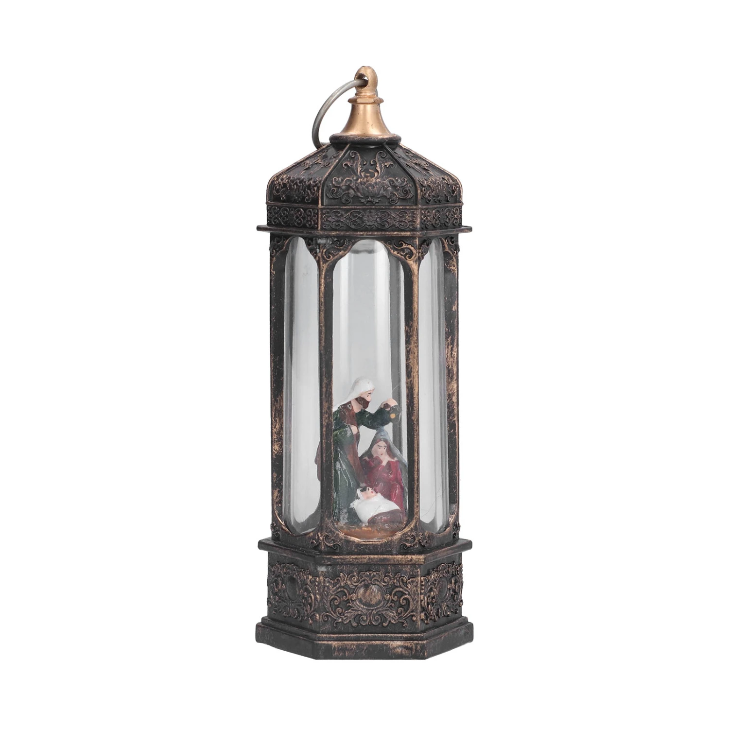 Christmas Lantern LED Lighted Jesus Christmas Decor Lanterns for Nativity Decorations
