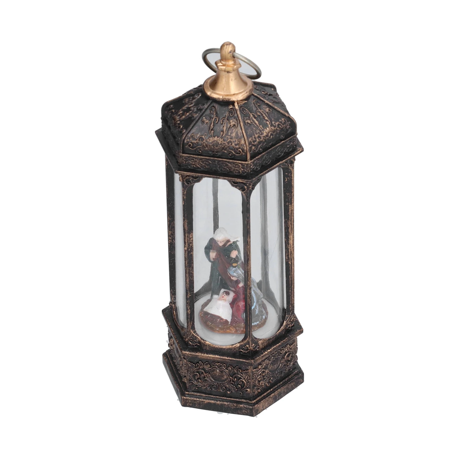 Christmas Lantern LED Lighted Jesus Christmas Decor Lanterns for Nativity Decorations