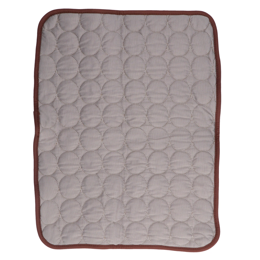 Pet Cooling Mat Breathable Foldable Pet Self Cooling Blanket Pad for Small Medium Large Dogs and CatsBrown L(70x55cm)