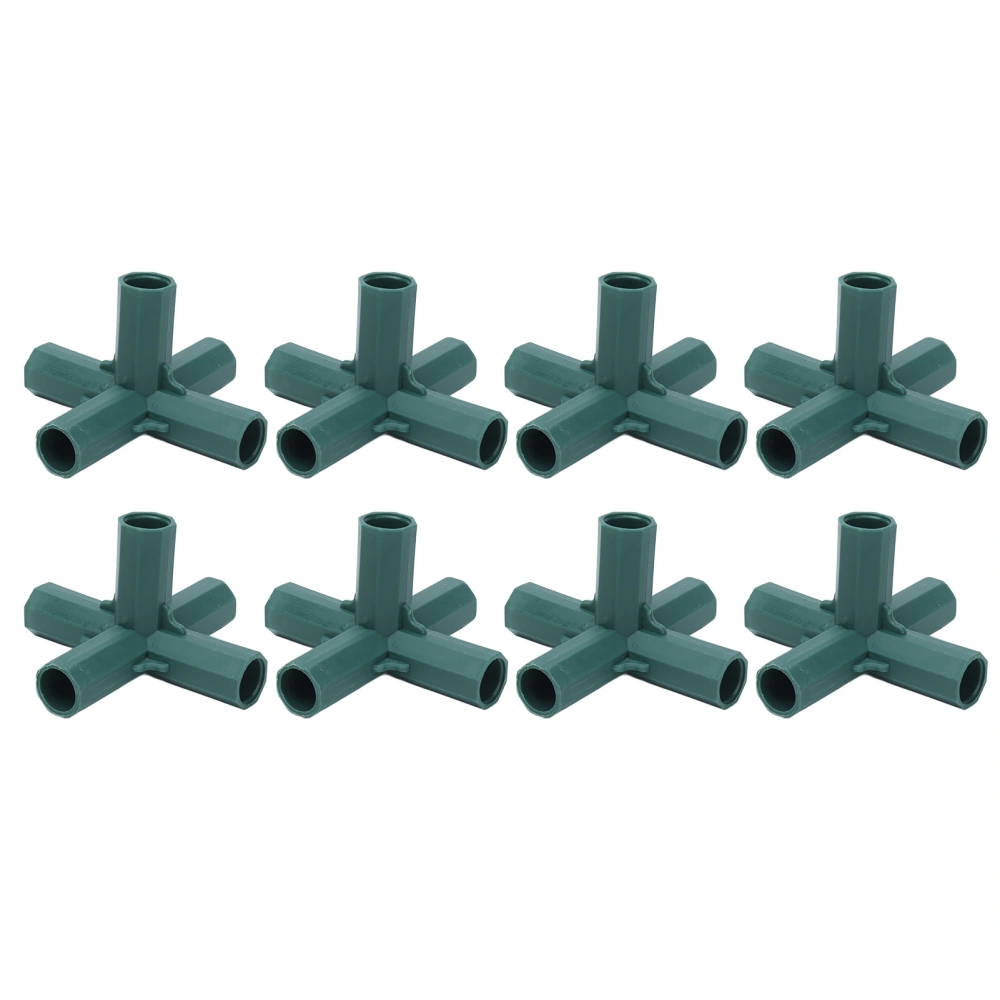 8PCS Plant Support Joint 5 Way Garden Stake Joint Plastic Plant Stake Connector for Greenhouse