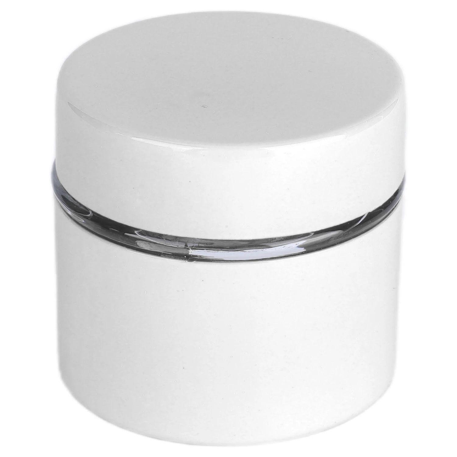 Coffee Bean Container Iron Glass Mini Sealed Jar Kitchen Storage Tank for Beans TeaWhite