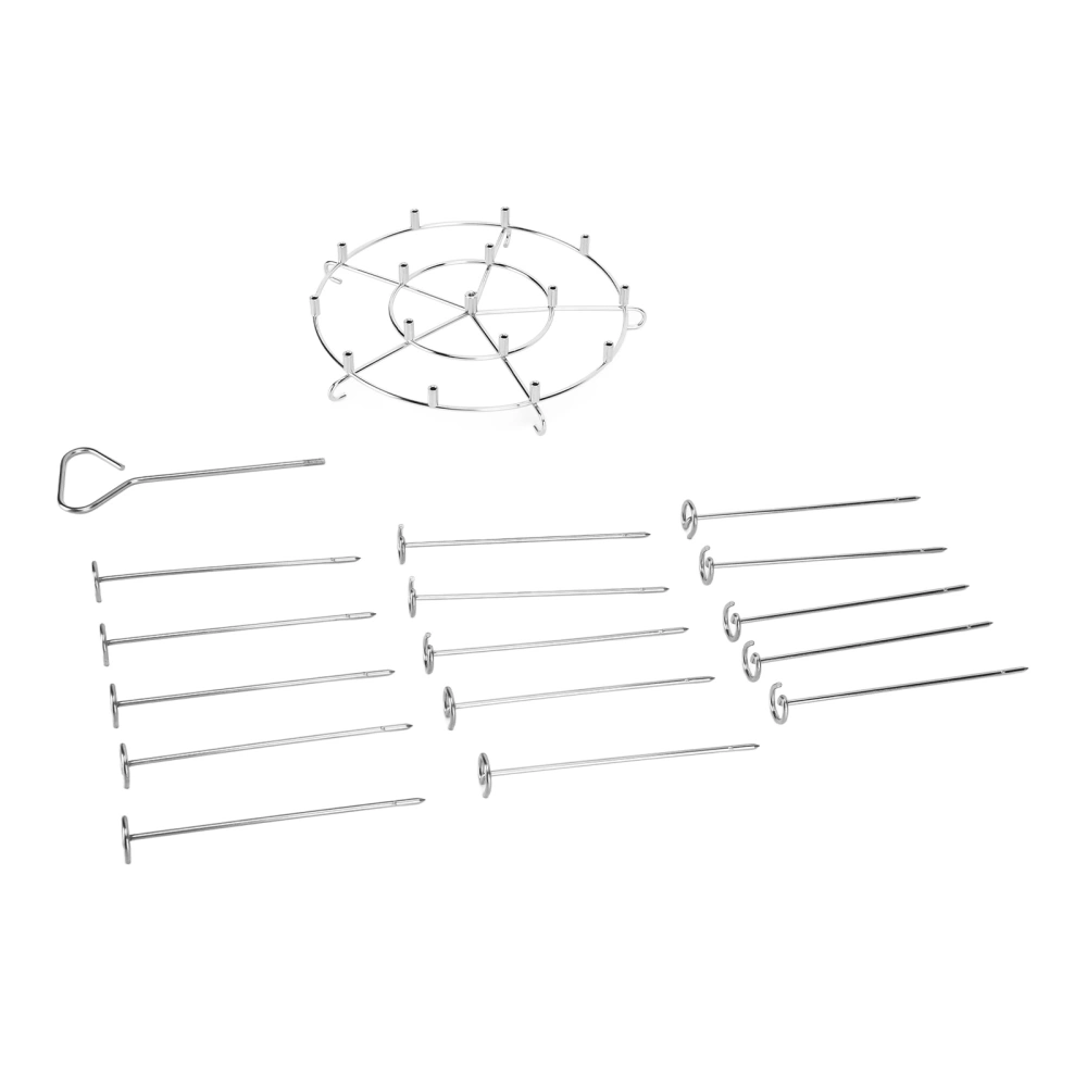 304 Stainless Steel Skewers Stand Set Multifunction Grill Dehydration Rack Fryer Accessories for Pinxia8QT