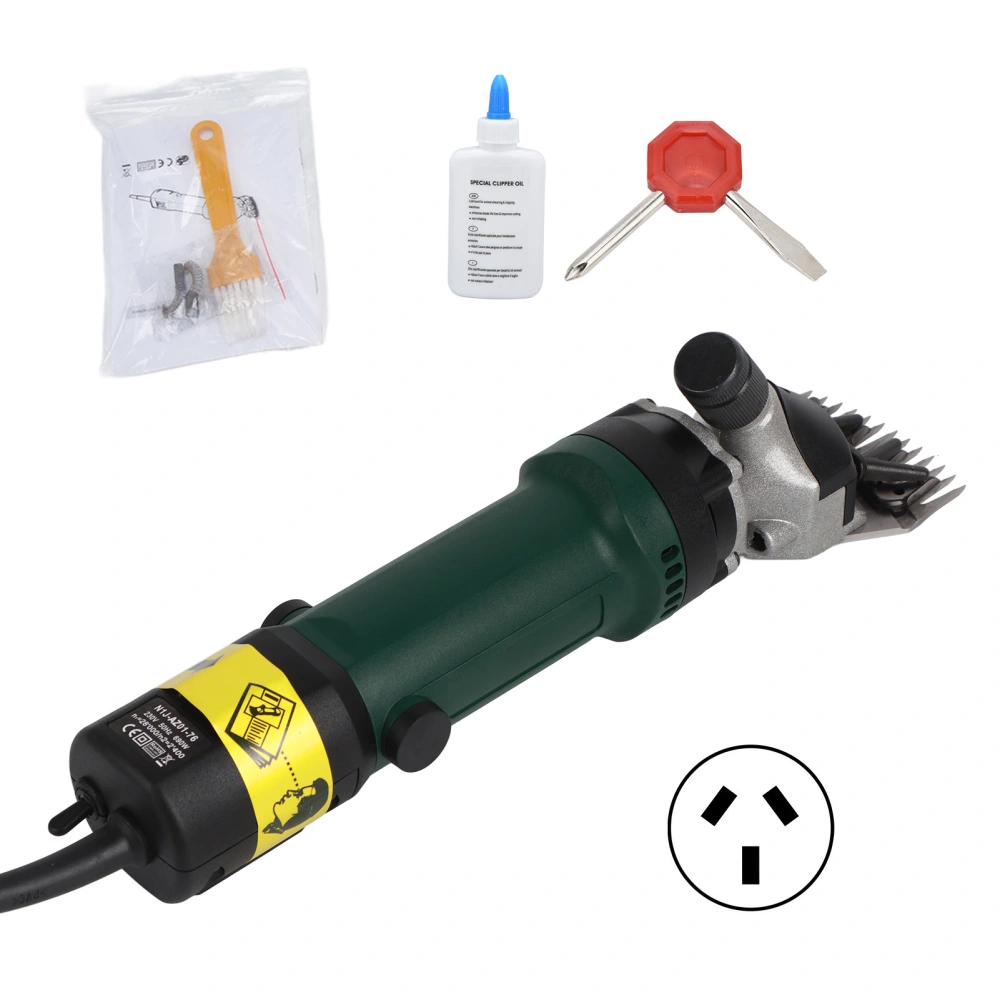 690W Electric Sheep Shears 1‑6 Speed Adjustable 2400r/Min Wool Grooming Clipper Farm AccessoryAU Plug 220V 50Hz