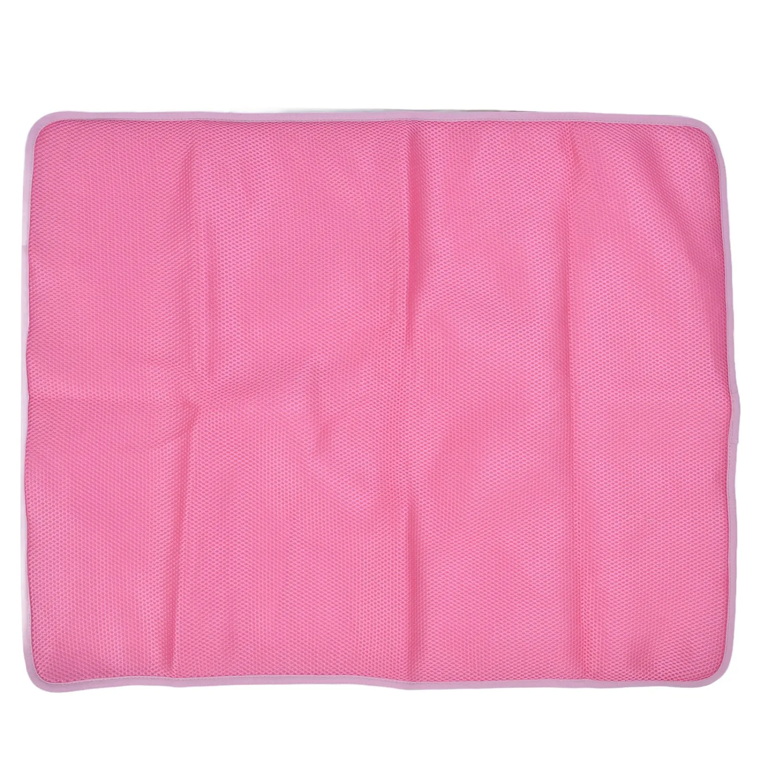 Pet Cooling Mat Breathable Soft Summer Dog Cat Sleeping Pad for Kennel Sofa Bed FloorPink S