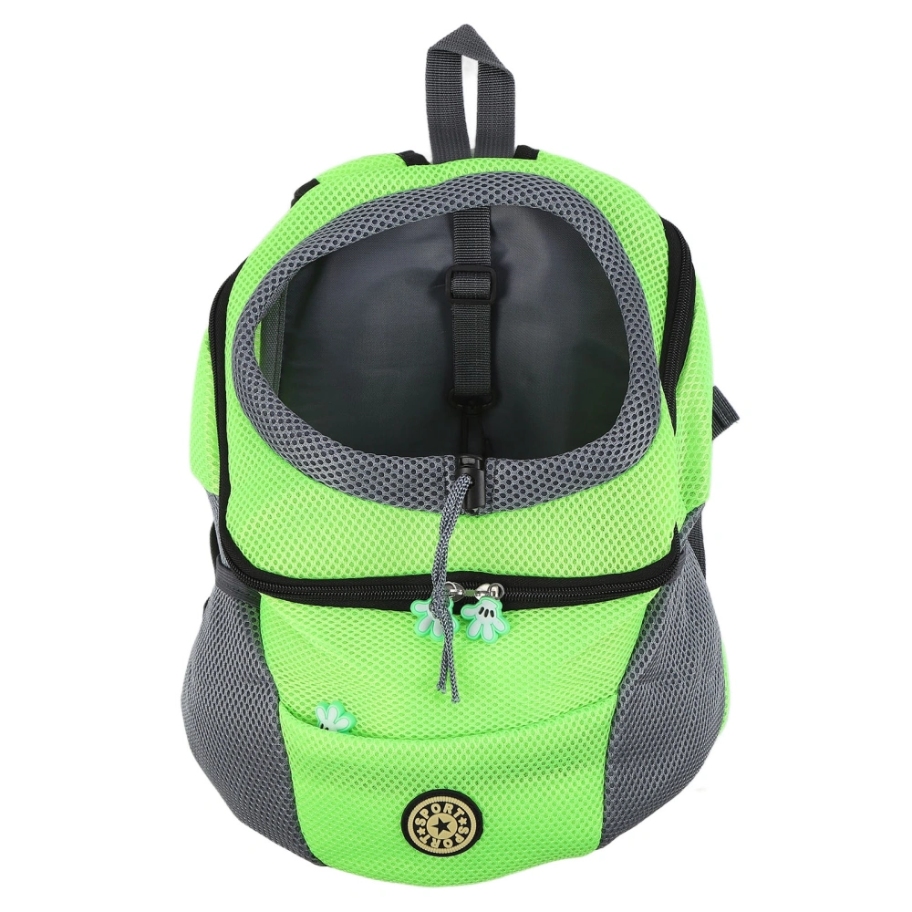 Pet Knapsack Ventilation Comfort Spacious Environmental Protection Nice Appearance Dog BackpackS Green