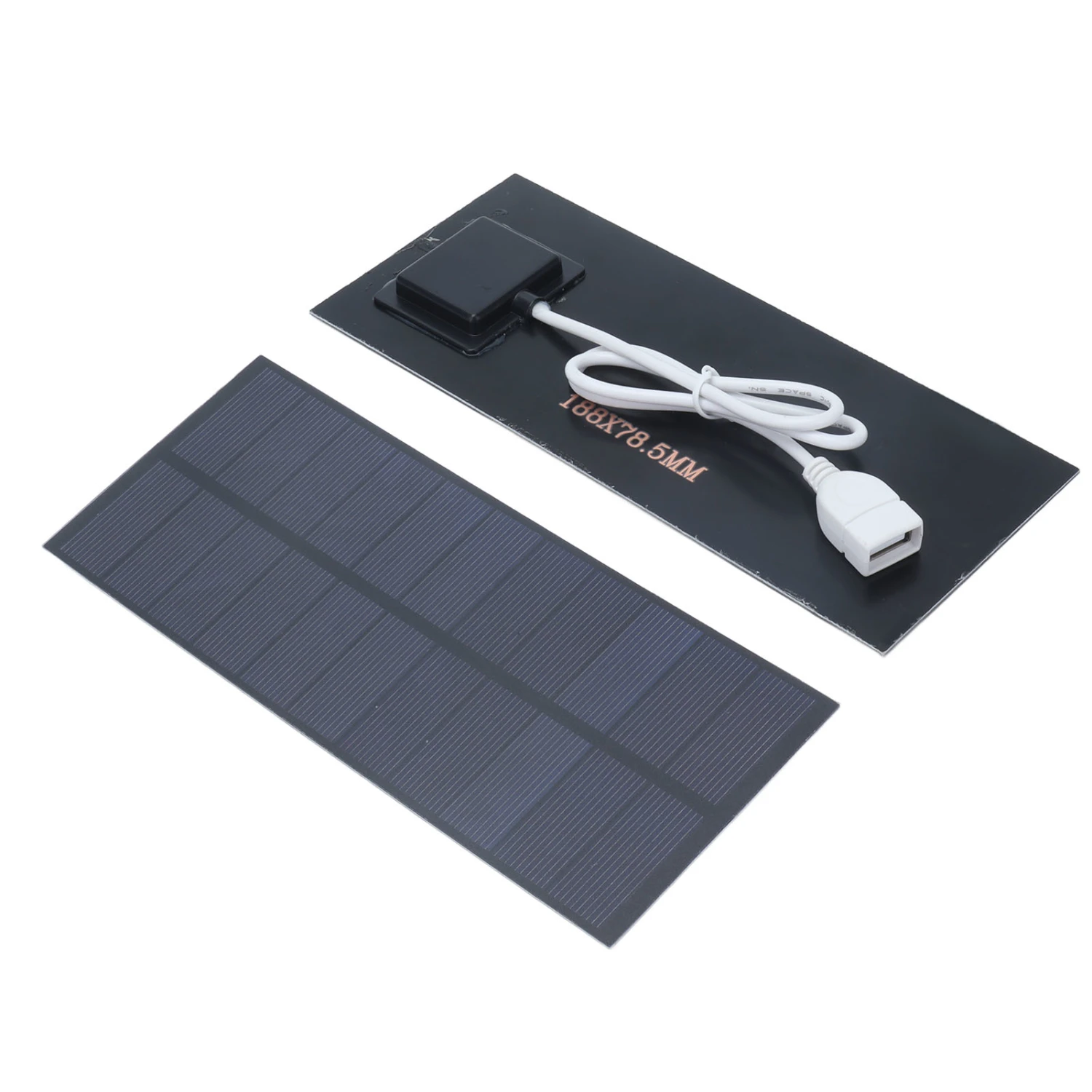 2.5W Solar Panel 188x78.5mm Solar Charging Board 3.7V‑5V Battery Charger High Conversion Efficiency and Portable for Greenhouse and Family