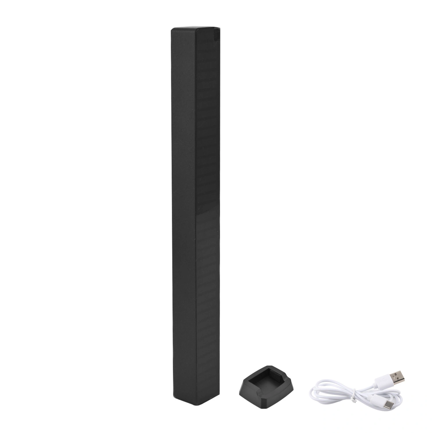 40LED RGB Rhythm Light Colorful USB Charging Light Bar Voice Control Light with Base for KTV Bar PartyBlack Shell