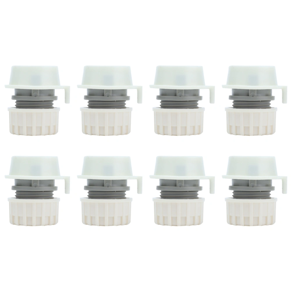 8Pcs Lock Type Faucet Quick Connector G1/2 Hose Faucet Coupling Adapter Fittings for Washing Machine