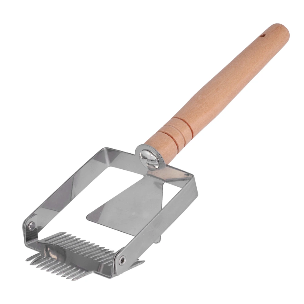 Uncapping Fork Double Head Honey Cutting Fork Scraper Beehive Tool Beekeeping ToolsWooden Handle