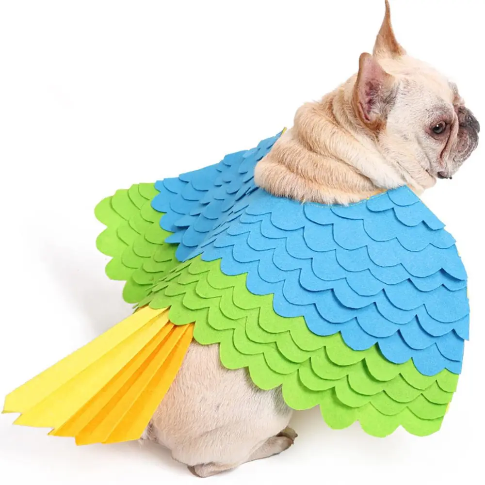 Pets Domestic Costume Pet Dog Cats Bird Shape Costumes Pet Bird Wing Felt Clothing Sniffing Pad for Halloween or Christmas