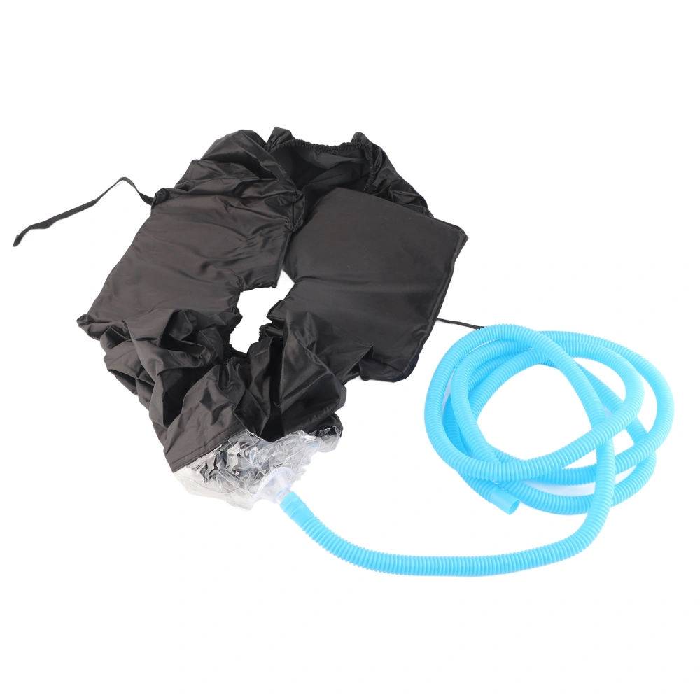 Wall Mounted Air Conditioning Cleaning Cover Bag with Drain Pipe for 1‑1.5P Air Conditioner Black