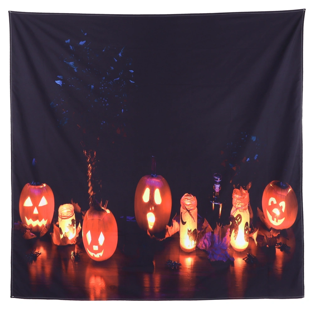 Halloween Tapestry Decorative Wall Hanging Carpet for Bedroom Living Room Office Festival150x150cm / 59.1x59.1in