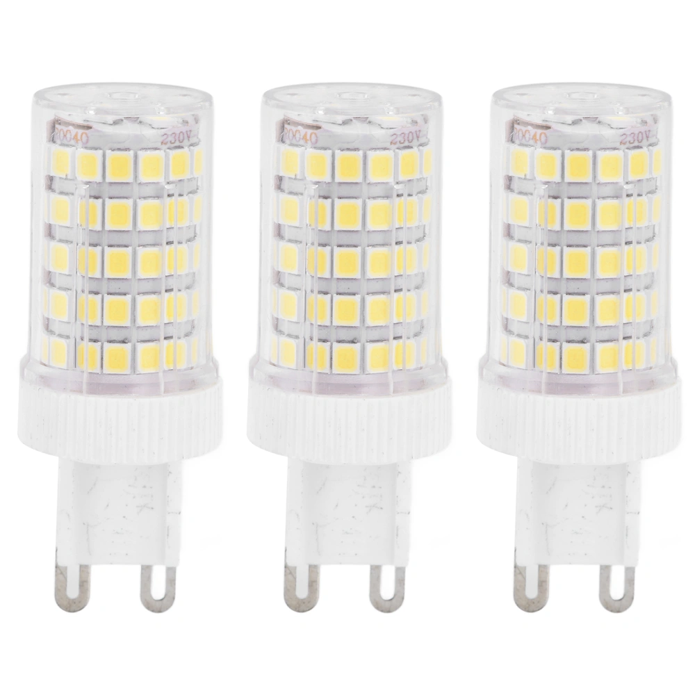 3Pcs G9 LED Lamp Bulb 2835 10W 1000LM 360 Angle Ceramic Light Bulb for Indoor Home Kitchen 220VWhite Light