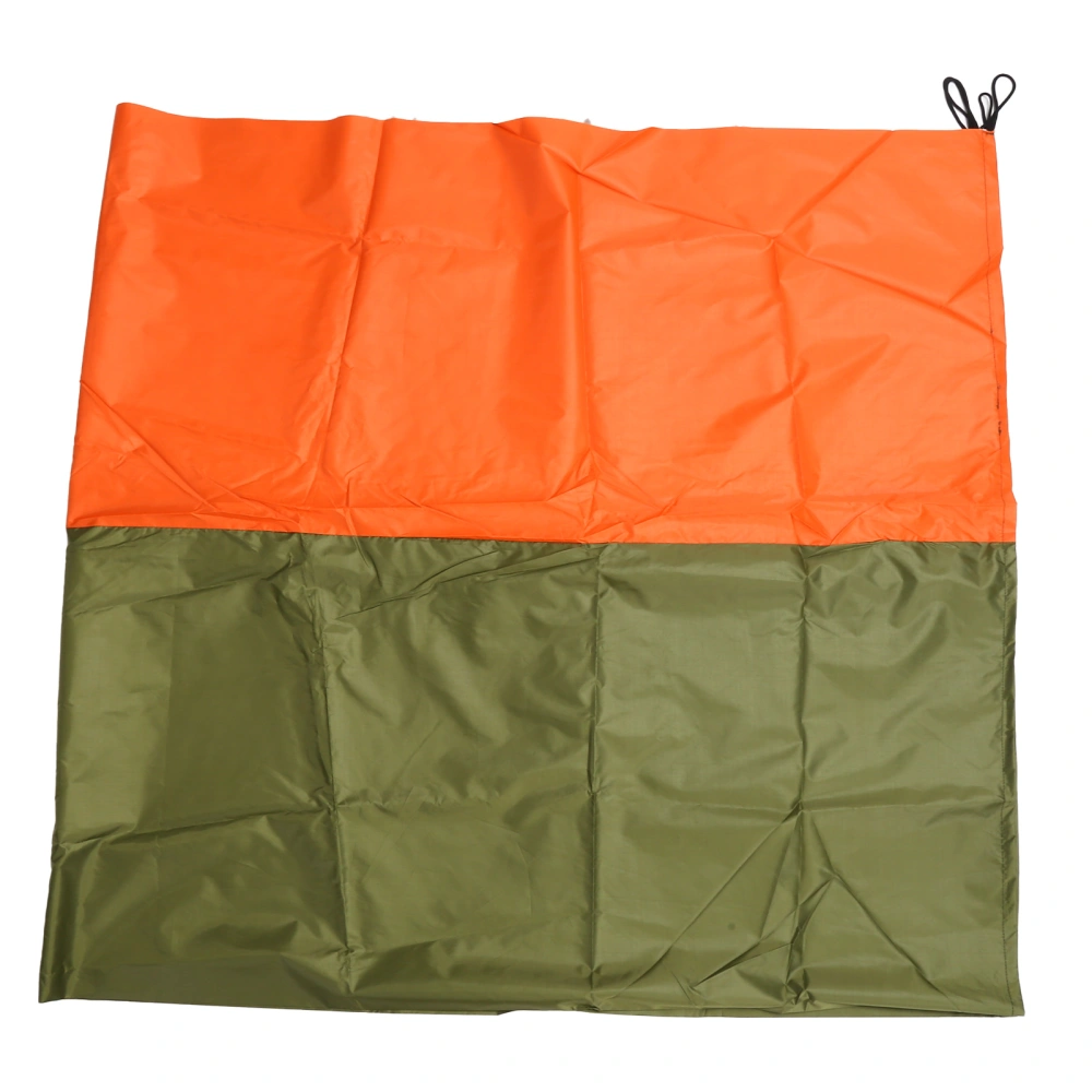 Insulation Sunshade Multipurpose Sandproof Waterproof Beach Camping Mat for OutdoorDouble Color (Orange Green)