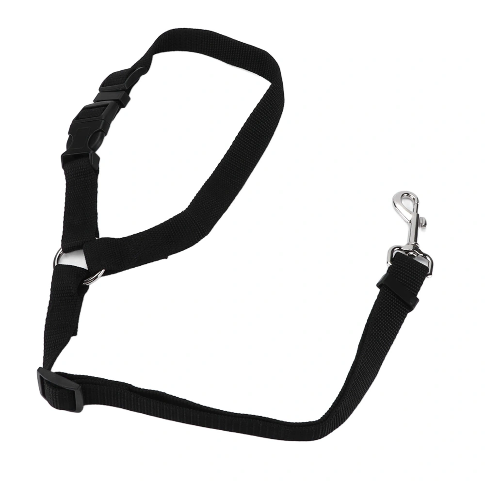 Dog Seatbelt Nylon Black Adjustable Professional Durable Car Safety Harness Pet SuppliesBlack